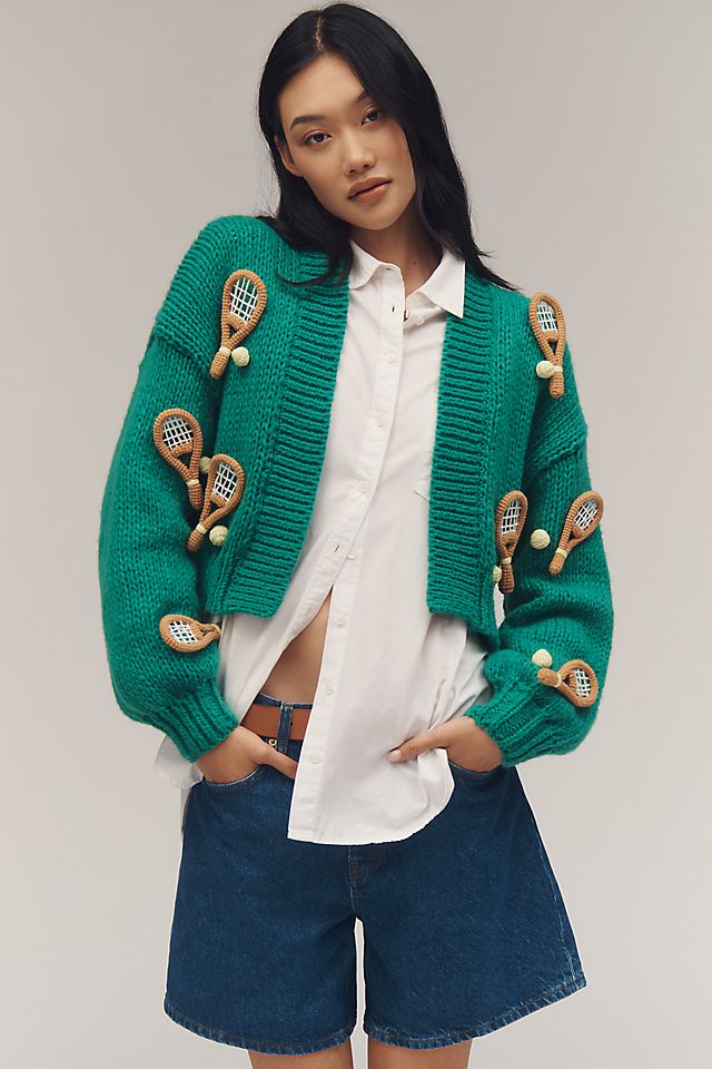 The Alicia Crop Cardigan Sweater by Maeve | Anthropologie