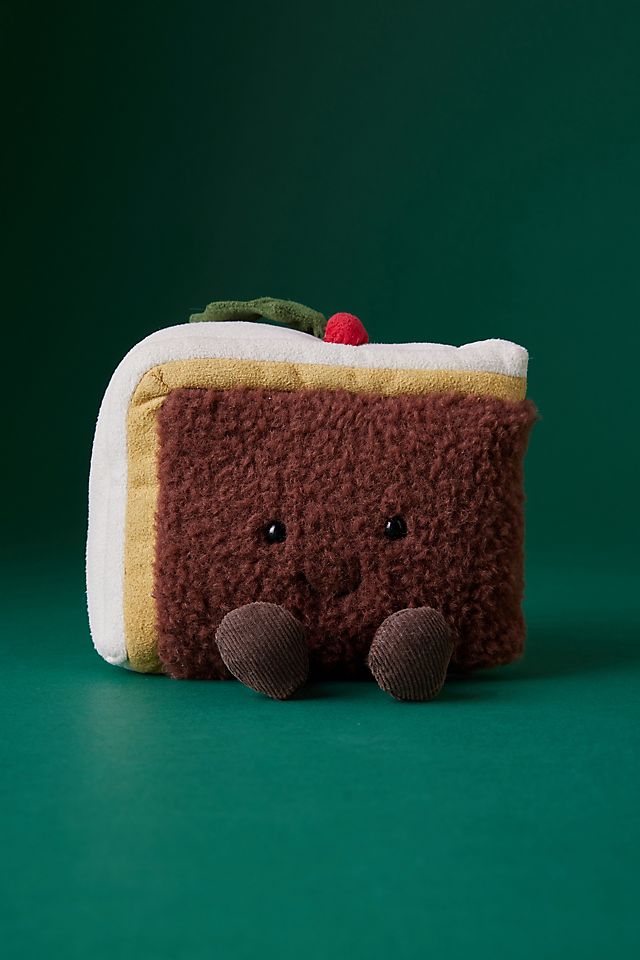 Jellycat Christmas Cake Slice Plush Toy | Anthropologie UK