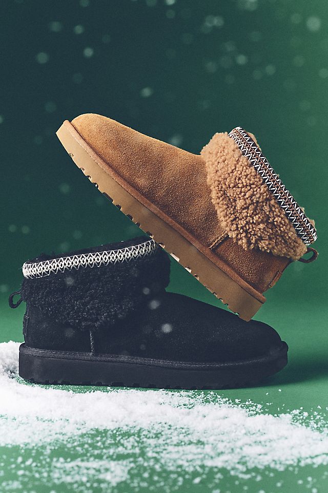 UGG Classic Ultra Mini Maxi Curly Boots | Anthropologie