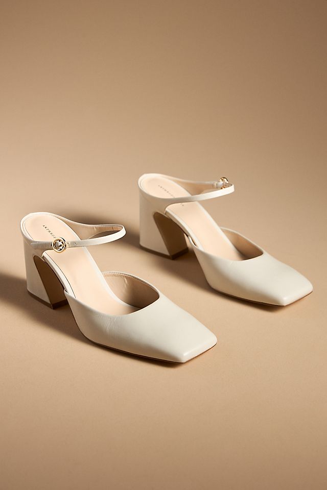 By Anthropologie Square-Toe Mule Heels | Anthropologie