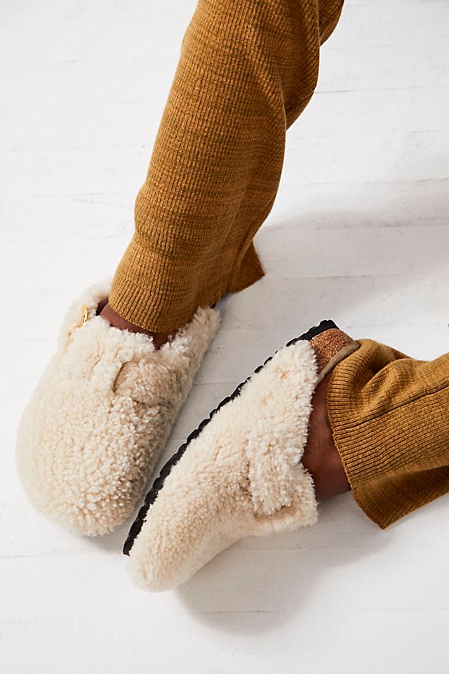 Birkenstock Boston Big Buckle Teddy Shearling Clogs | Free People