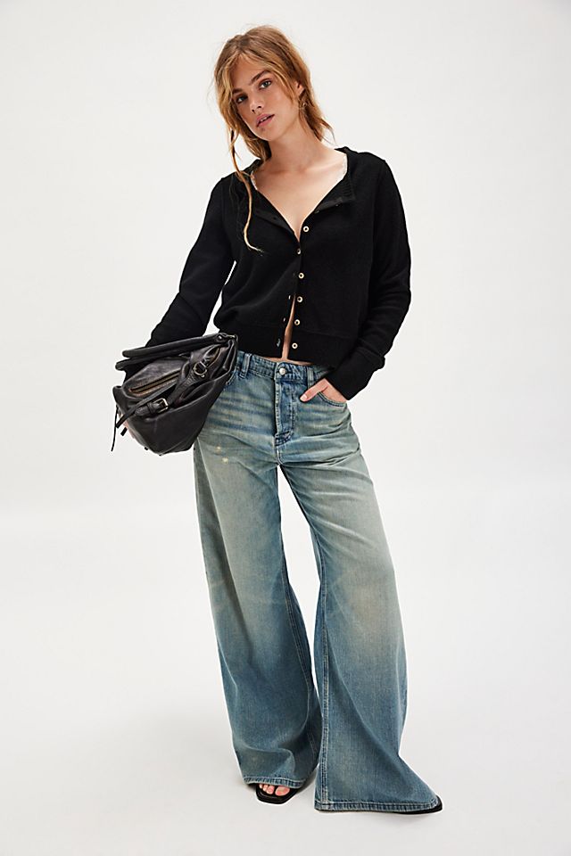 Diesel 1996 D-Sire Wide-Leg Jeans | Puddle Jeans | Free People