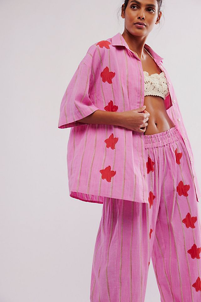 Kinga Csilla Jessi Patchwork Lae Shirt | Free People