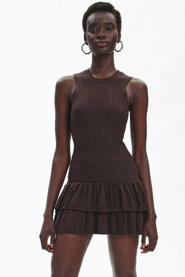 Kimchi Blue Katrina Drop Waist Sweater Mini Dress | Urban Outfitters