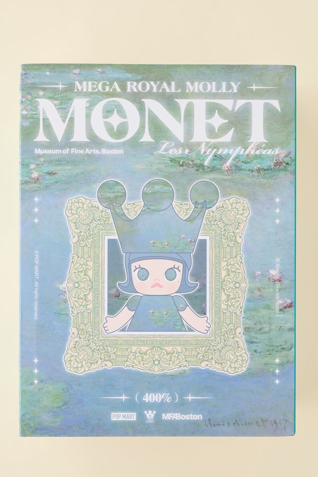 POP MART Mega Royal Molly 400% Monet-Les Nymphéas Figure | Urban