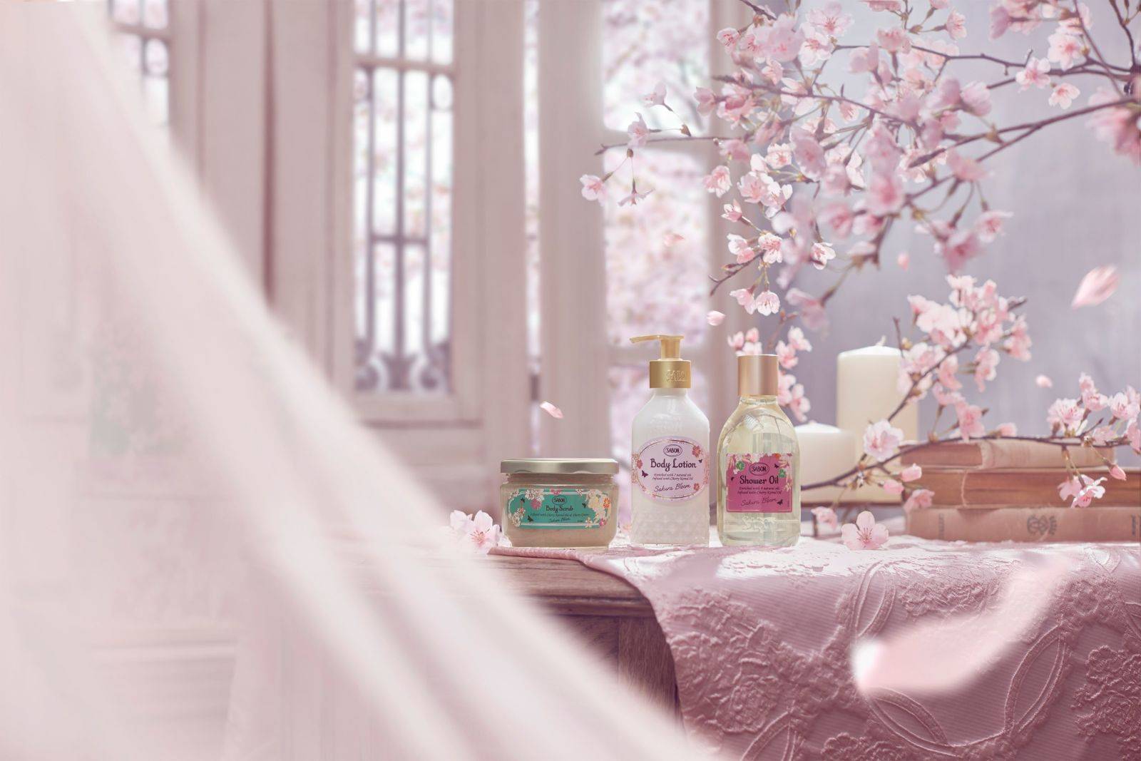 日本上陸15周年の「SABON」から日本を象徴する桜の限定コレクションが