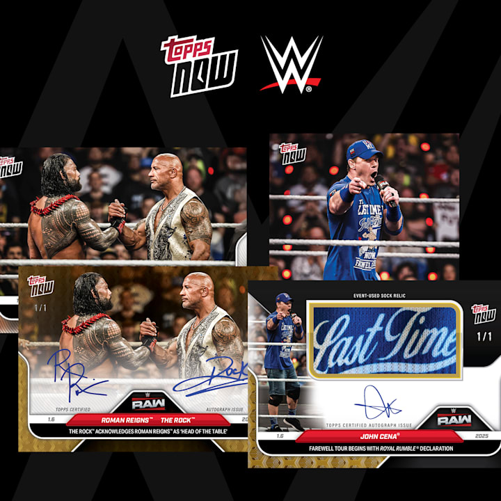 WWE Topps Now Has Arrived Featuring Autographs and Relics from The
