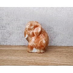 景德镇建国瓷厂黄釉堆白梅花天球瓶_黄釉瓷_怀旧时光古玩店【7788旧书网】