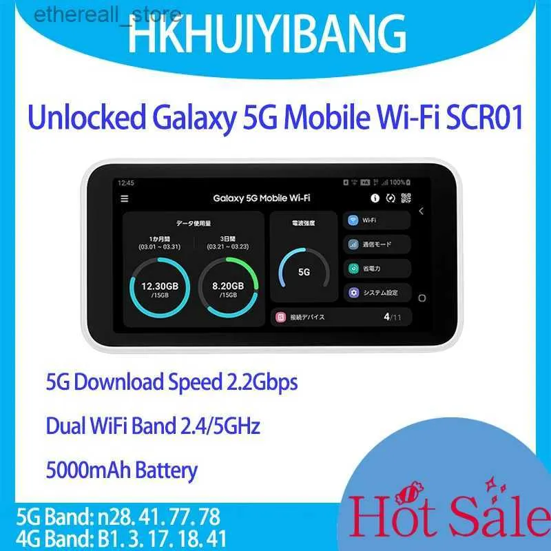 Unlocked Galaxy 5G Mobile Wi-Fi Router with SCR01 Sim Card Slot