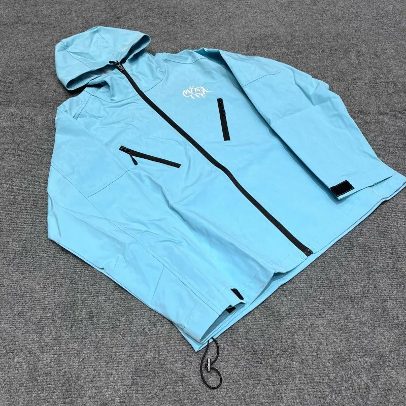 Mertra Mens Windproof Waterproof Jacket Embroidered Hooded