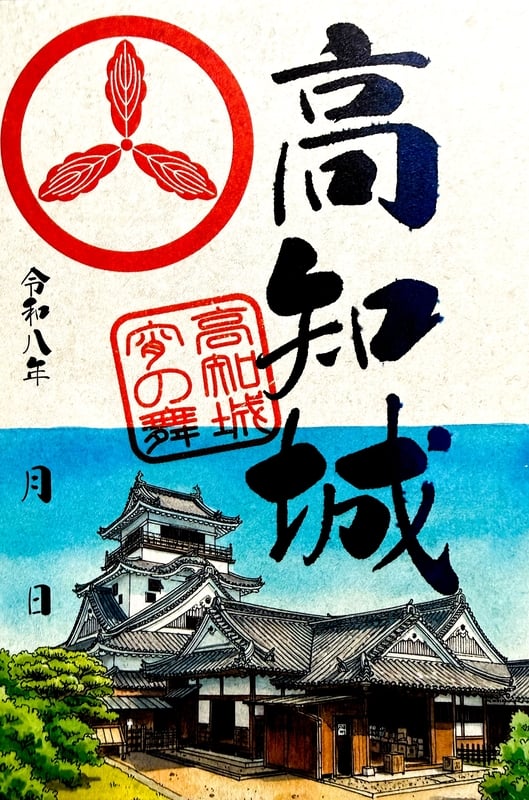 高知城の御城印 | 高知城のガイド - 攻城団