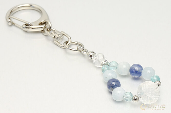青龍水晶・アクアマリン・カイヤナイト キーホルダー ｜ 天然石通販の