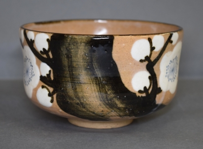 昧渓窯 二代矢口永寿 乾山写 白梅茶碗 | 茶道具 小西康のぶろぐ