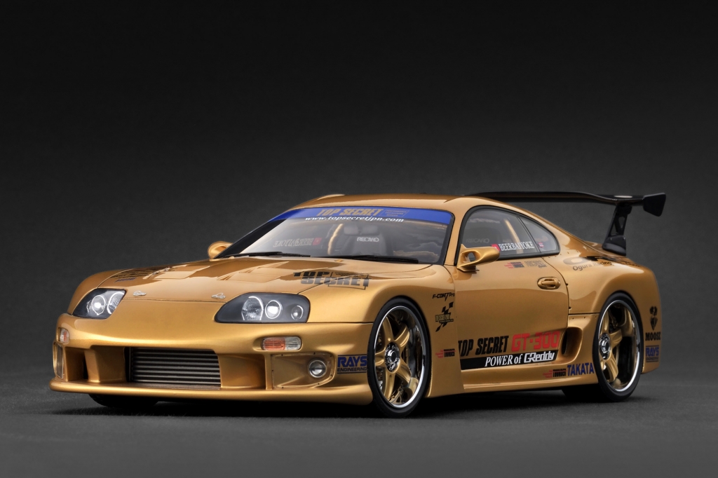 予告： 1/18 フィギュア付 WEB限定「1/18 TOP SECRET GT300 Supra (A80