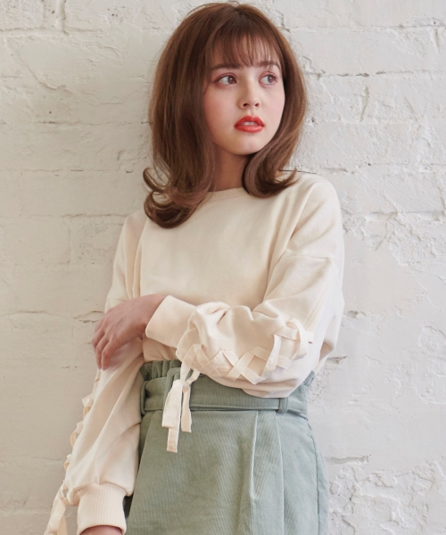 レースアップスウェット/MAJESTIC LEGON(マジェスティックレゴン