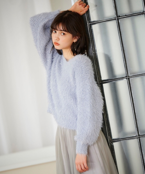 twinkleフェザーニット/MAJESTIC LEGON(マジェスティックレゴン