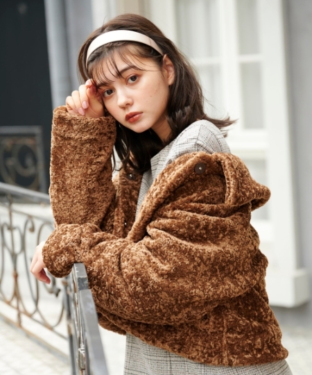 モコモコフェイクファーコート/MAJESTIC LEGON(マジェスティックレゴン