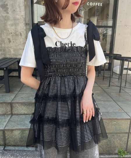 マルチway肩リボンチュールビスチェ/MAJESTIC LEGON(マジェスティック