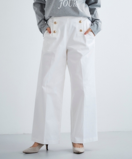 パンツ Funcouture Leather PT white Heve2025 36 パンツ Funcouture