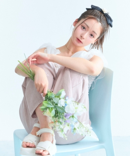 カップ付肩リボンシャーリングキャミ/MAJESTIC LEGON(マジェスティック