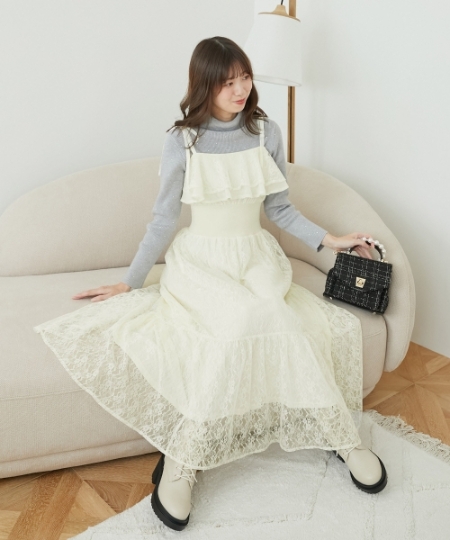 2wayコルセットレースワンピ/MAJESTIC LEGON(マジェスティックレゴン