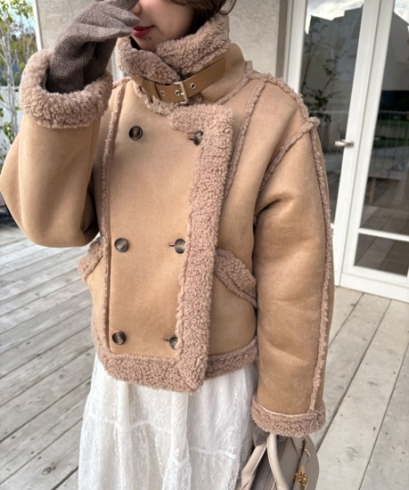 もこもこボアショートジャケット/MAJESTIC LEGON(マジェスティック