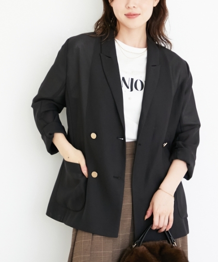 メッシュダブルブレストジャケット/le.coeur blanc(ルクールブラン