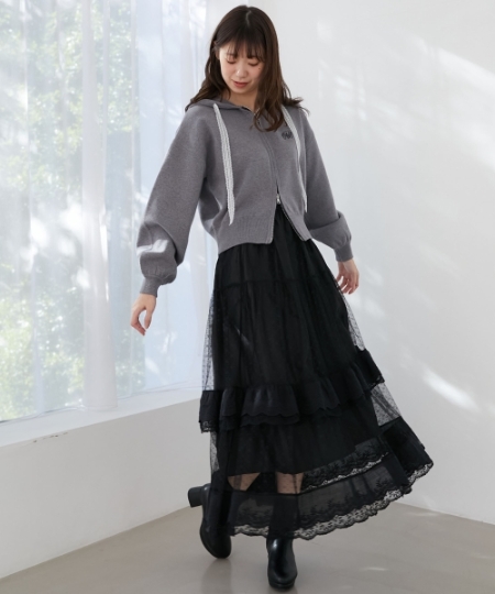 ティアードレースフリルスカート/MAJESTIC LEGON(マジェスティック