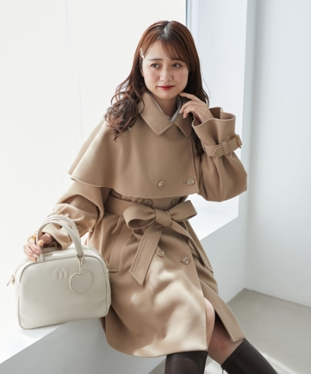 ケープセットミディコート/MAJESTIC LEGON(マジェスティックレゴン