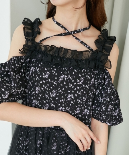 スイートチュールティアードワンピース/MAJESTIC LEGON