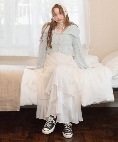 ∞エアリーティアードスカート/MAJESTIC LEGON(マジェスティックレゴン