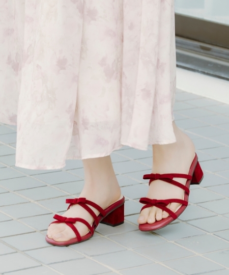 ◇ダブルリボンサンダル/MAJESTIC LEGON(マジェスティックレゴン