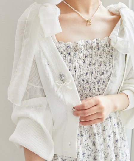 チャームボタンUVカットカーディガン/MAJESTIC LEGON(マジェスティック