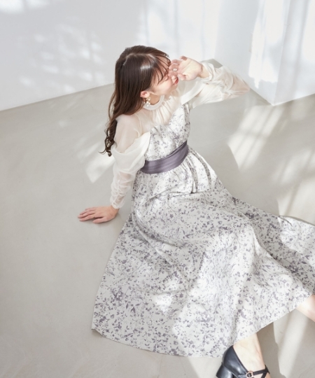 シアードッキングコルセットワンピース/MAJESTIC LEGON