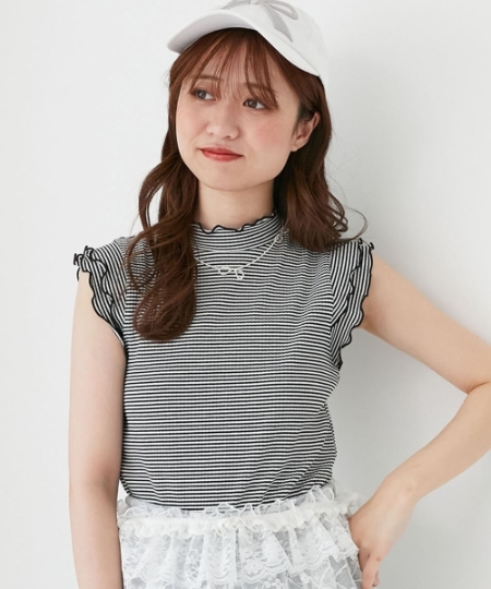 ノースリフリルメロウリブトップス/MAJESTIC LEGON(マジェスティック