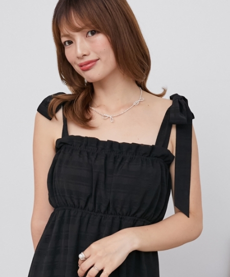 肩リボンキャミワンピース/MAJESTIC LEGON(マジェスティックレゴン