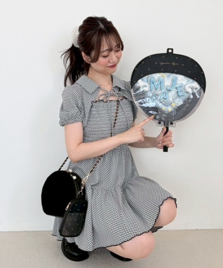 襟付きデコルテオープンミニワンピ/MAJESTIC LEGON(マジェスティック