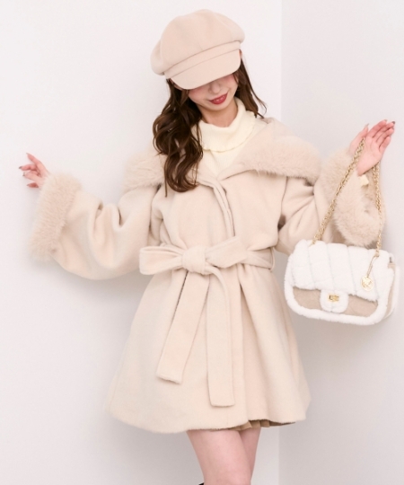 フード付マルチwayフェイクファーコート/MAJESTIC LEGON