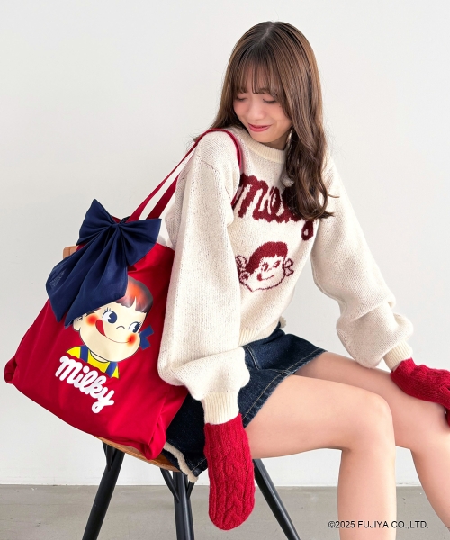 ペコちゃんジャカードニット/MAJESTIC LEGON(マジェスティックレゴン