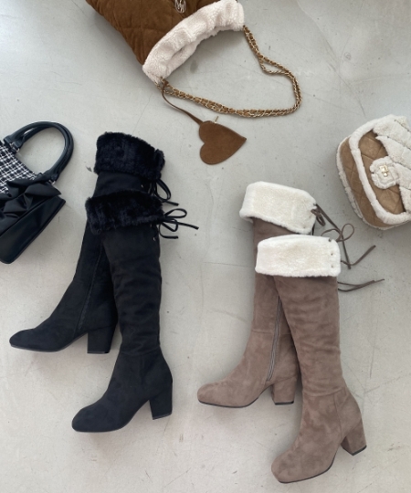 2WAYファーニーハイロングブーツ/MAJESTIC LEGON(マジェスティック