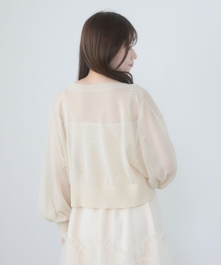 UVカットシアーカーディガン/MAJESTIC LEGON(マジェスティックレゴン