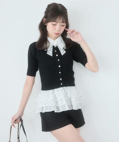 カップ付き裾ペプラムキャミソール/MAJESTIC LEGON(マジェスティック