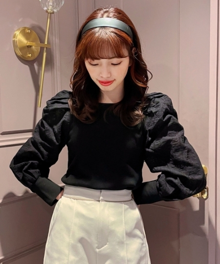 アソートレーススリーブトップス/MAJESTIC LEGON(マジェスティック