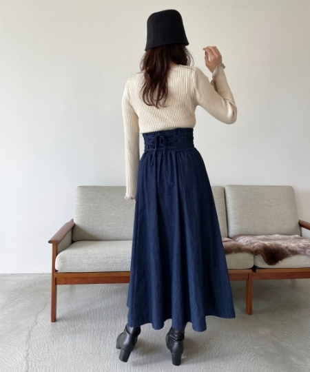 ハイウエストLadyフレアスカート/MAJESTIC LEGON(マジェスティック