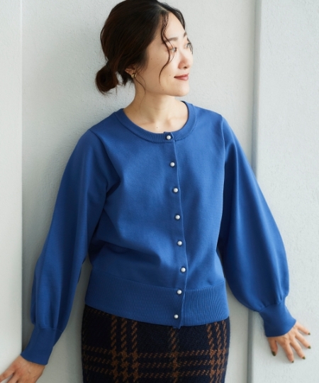 パールボタンニットカーディガン/le.coeur blanc(ルクールブラン