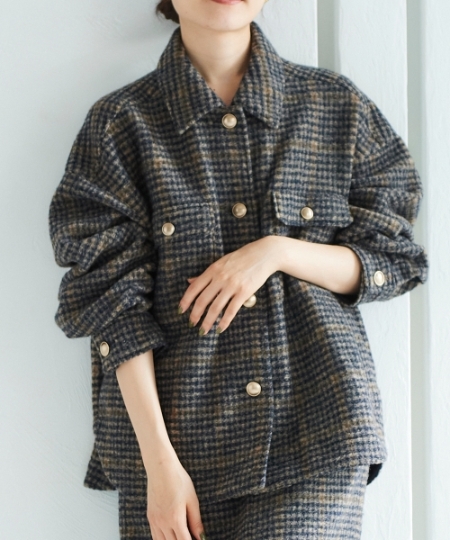 スライバーチェックジャケット/le.coeur blanc(ルクールブラン