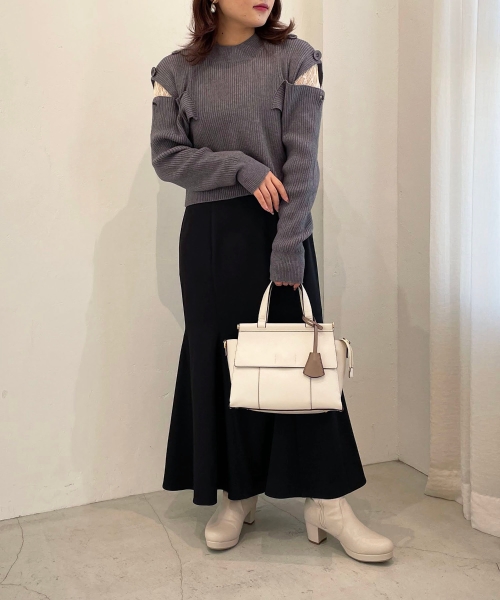 タートルネックレーストップス/MAJESTIC LEGON(マジェスティックレゴン