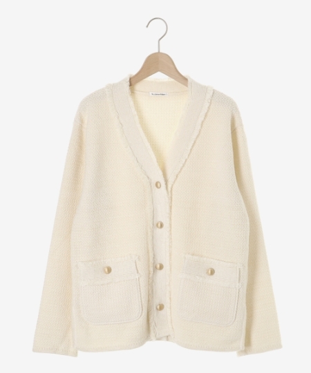 ツイード調Vネックニットジャケット/le.coeur blanc(ルクールブラン
