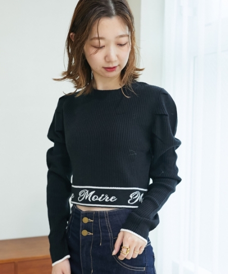 ウエストロゴショートニット/MAJESTIC LEGON(マジェスティックレゴン