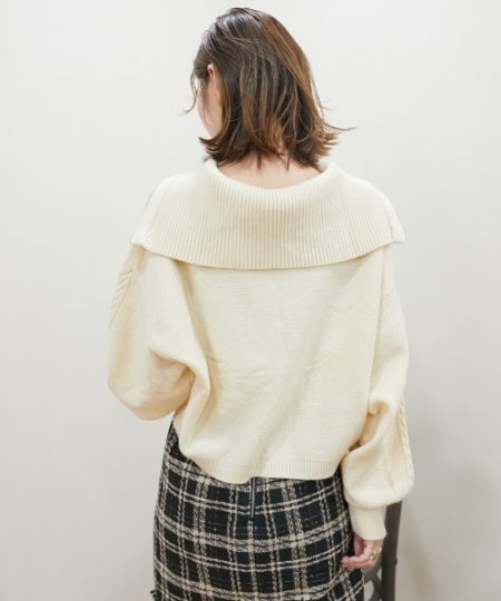 〇ハーフZIPニットセットワンピ/MAJESTIC LEGON(マジェスティック